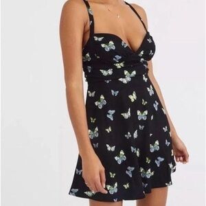 Black Butterfly Mini Dress